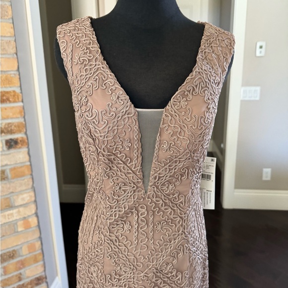 AIDAN MADDOX DRESS size 4 new with tags prom wedding party mauvish brown - Picture 9 of 14